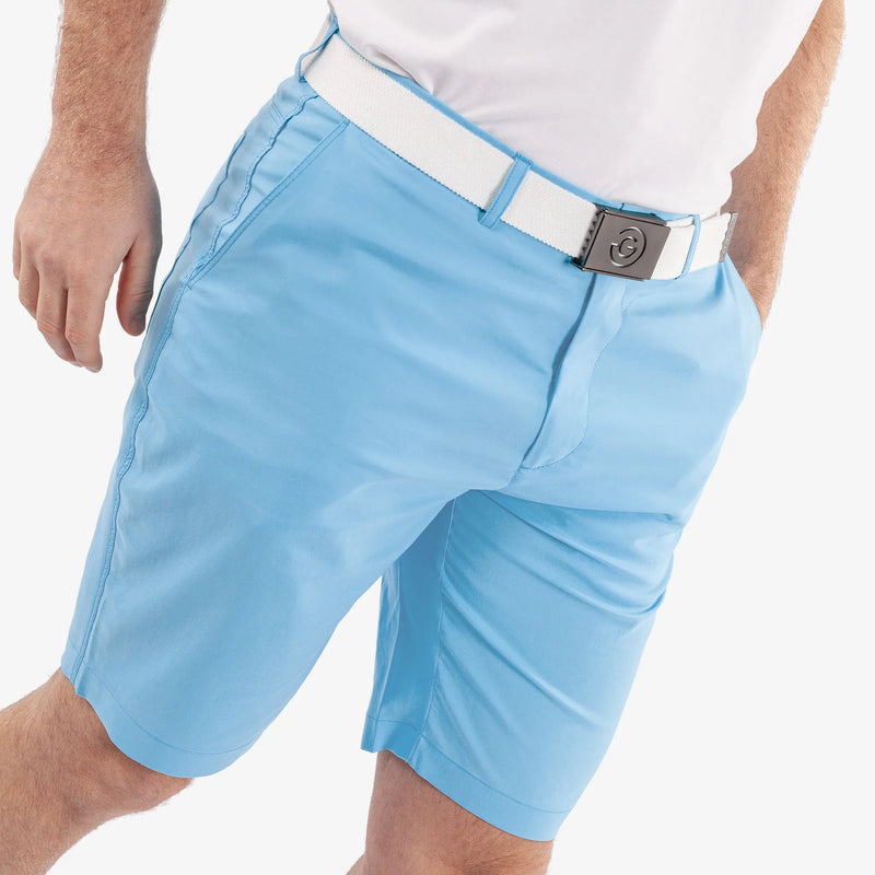 Percy is a Breathable golf shorts for Men in the color Alaskan Blue(3)