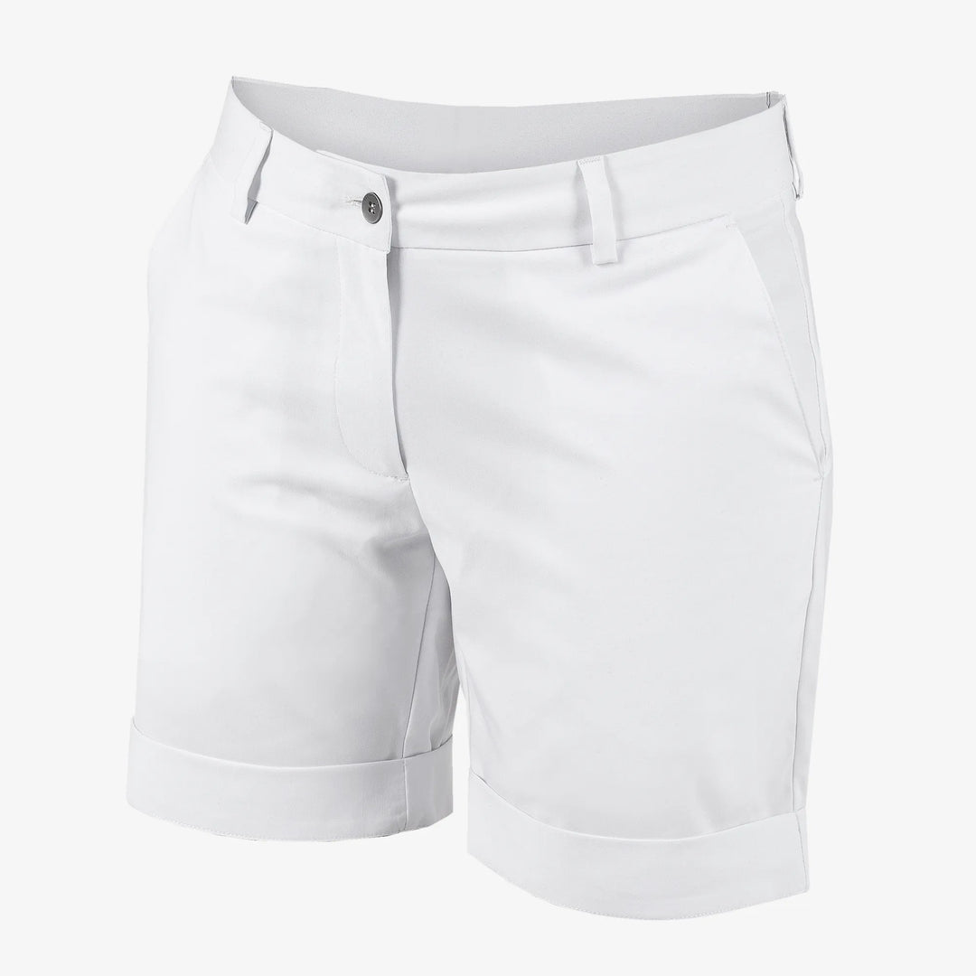 Petra is a Breathable golf shorts for Women in the color White(0)