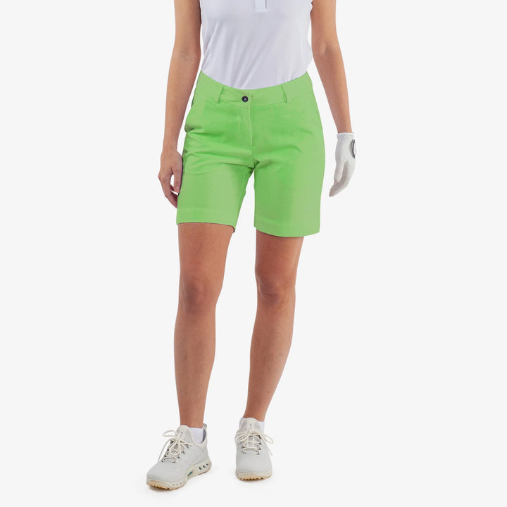 Petra is a Breathable golf shorts for Women in the color Fresh Green(1)