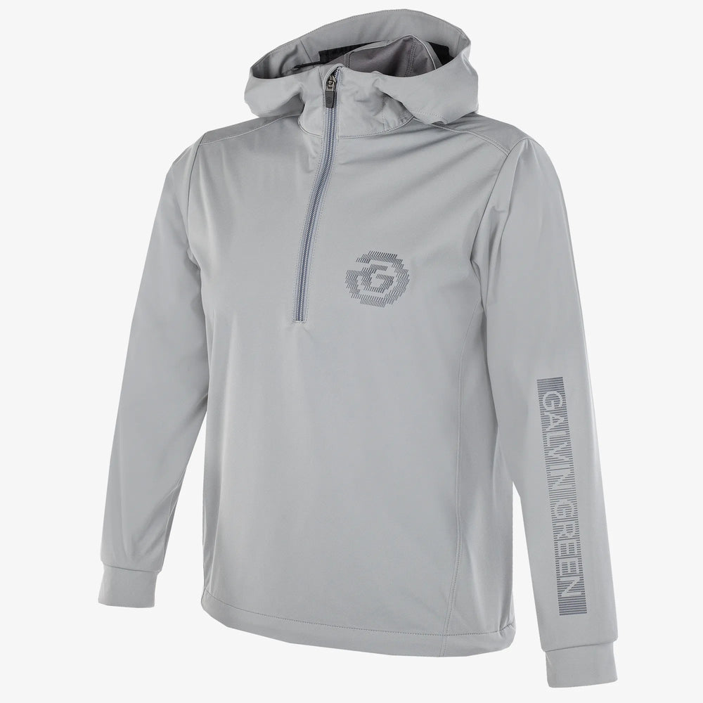 Rafael is a Windproof and water repellent golf jacket for Juniors in the color Sharkskin(0)