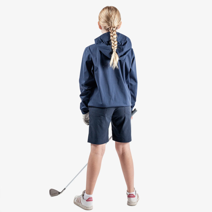 Rafael is a Windproof and water repellent golf jacket for Juniors in the color Navy(4)