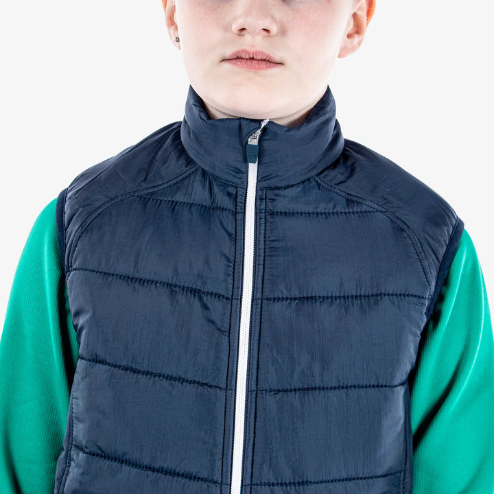 Raymond is a Windproof and water repellent golf vest for Juniors in the color Navy(5)