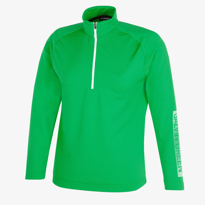 Raz is a Insulating golf mid layer for Juniors in the color Golf Green(0)