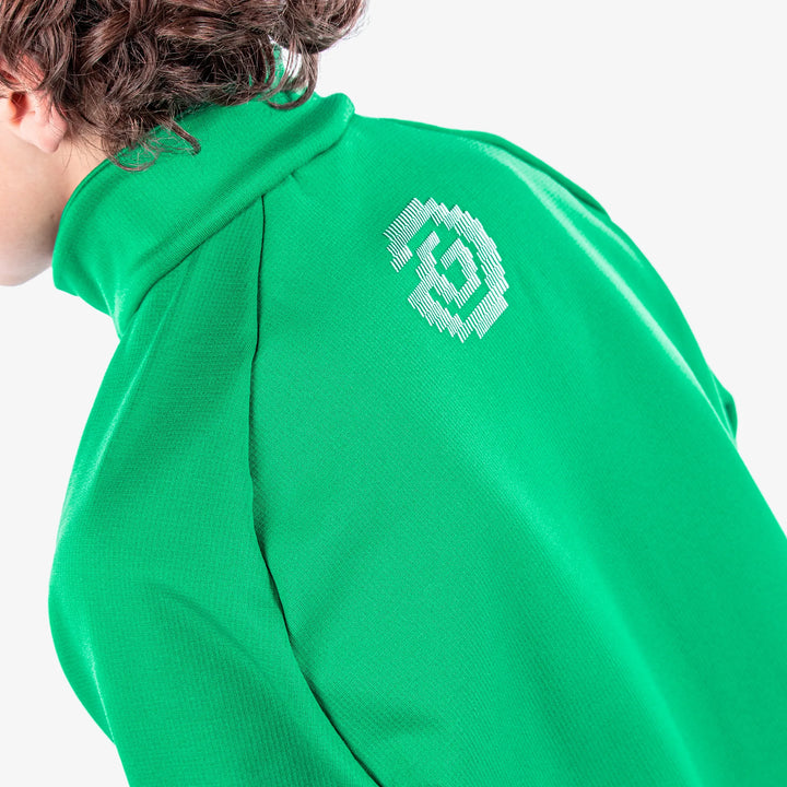 Raz is a Insulating golf mid layer for Juniors in the color Golf Green(6)