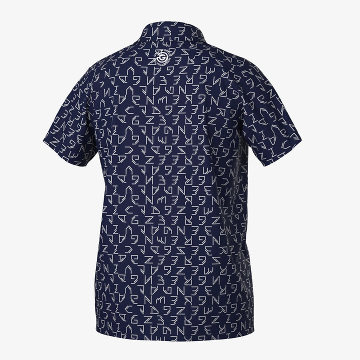 Rickie is a Breathable short sleeve golf shirt for Juniors in the color Navy(9)