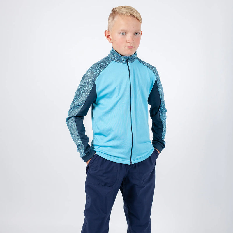 Rick is a Insulating golf mid layer for Juniors in the color Blue Bell(1)