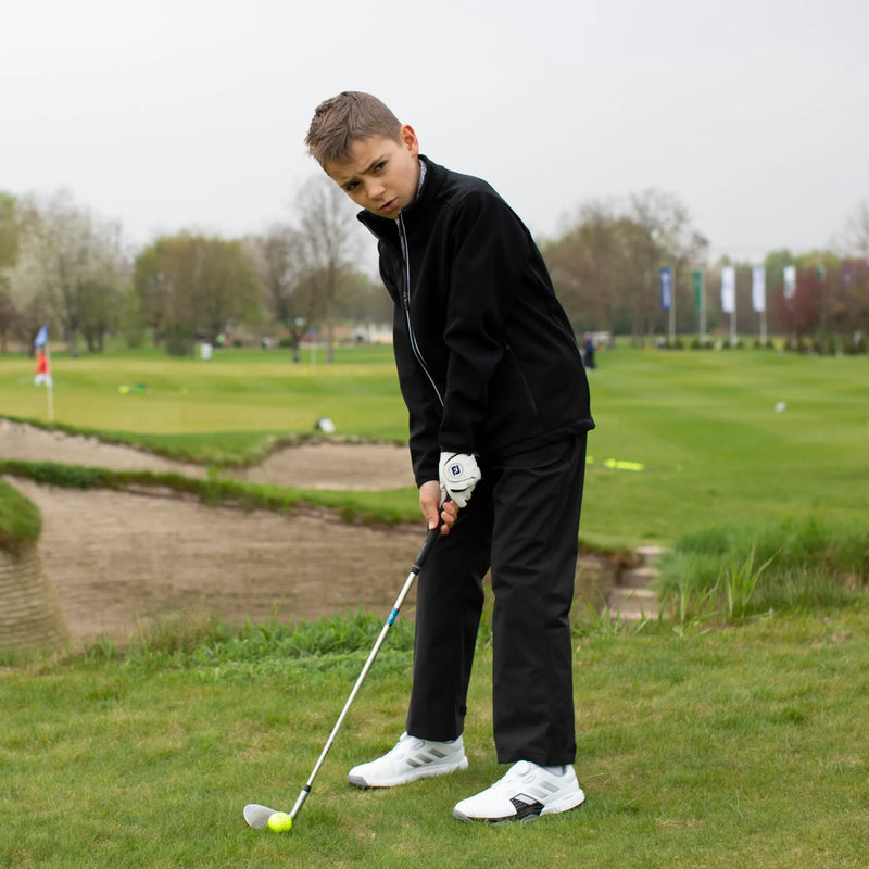 Ridley is a Windproof and water repellent golf jacket for Juniors in the color Black(3)