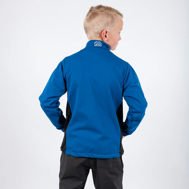 Ridley is a Windproof and water repellent golf jacket for Juniors in the color Blue Bell(5)