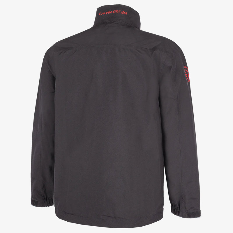 Robert is a Waterproof golf jacket for Juniors in the color Black/Red(9)