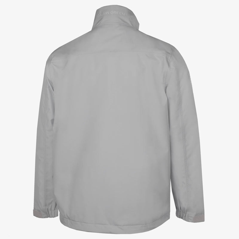 Robert is a Waterproof golf jacket for Juniors in the color Sharkskin/White(9)