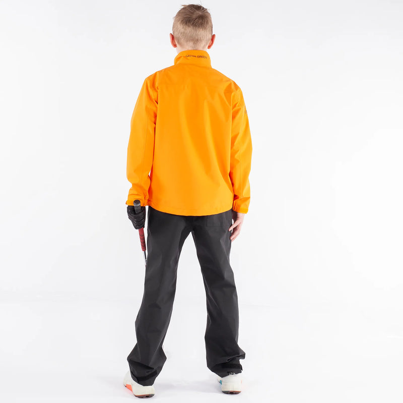 Robert is a Waterproof golf jacket for Juniors in the color Orange(6)