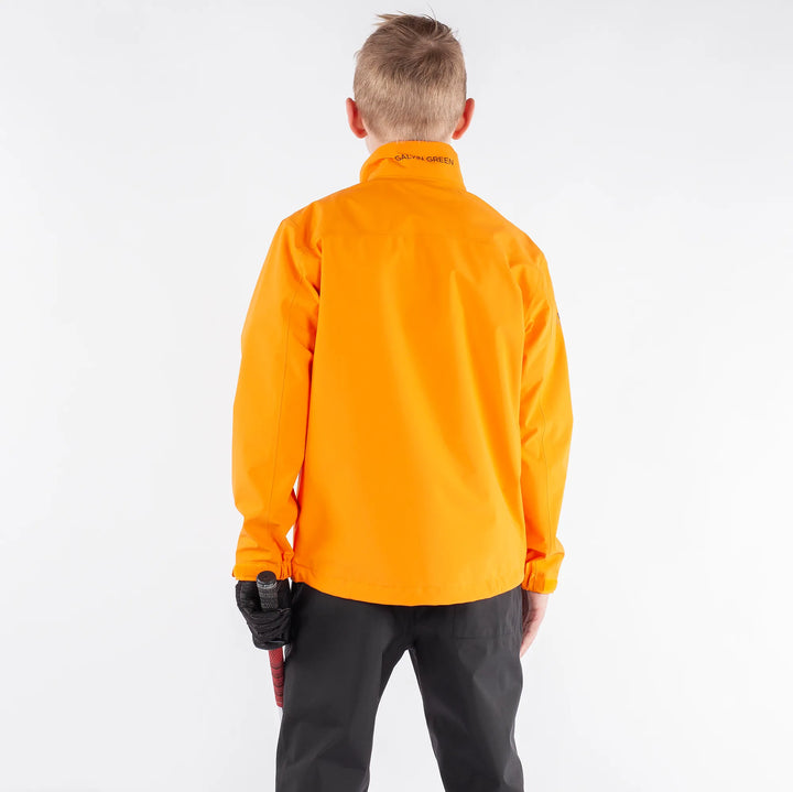 Robert is a Waterproof golf jacket for Juniors in the color Orange(4)