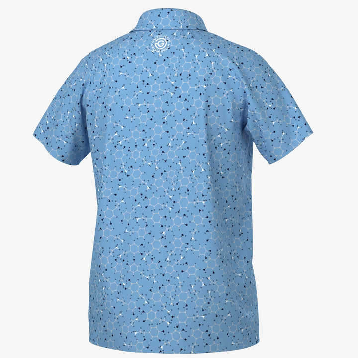 Rocco is a Breathable short sleeve golf shirt for Juniors in the color Alaskan Blue/Navy(7)