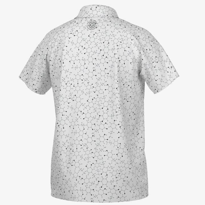 Rocco is a Breathable short sleeve golf shirt for Juniors in the color White/Cool Grey(7)