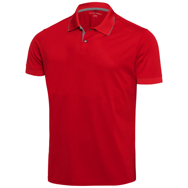 Rod is a Breathable short sleeve golf shirt for Juniors in the color Red(0)