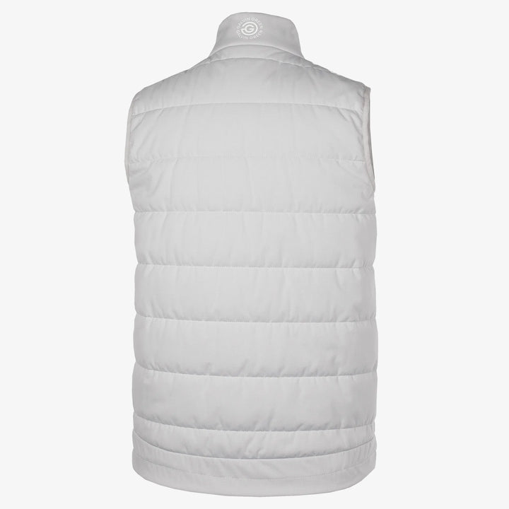 Ronie is a Windproof and water repellent golf vest for Juniors in the color Cool Grey/White(9)