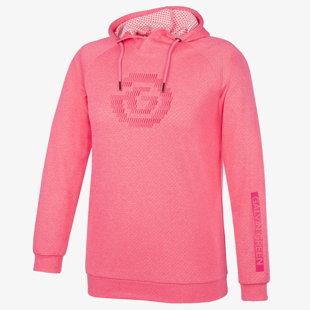 Ryker is a Insulating golf sweatshirt for Juniors in the color Camelia Rose Melange(0)