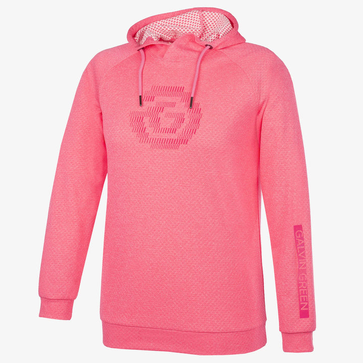 Ryker is a Insulating golf sweatshirt for Juniors in the color Camelia Rose Melange(0)