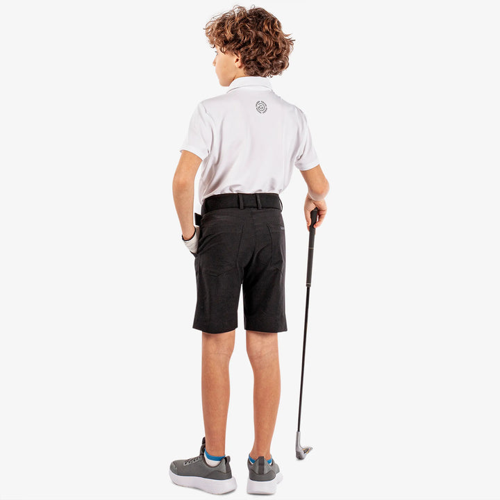 Rylan is a Breathable short sleeve golf shirt for Juniors in the color White(7)