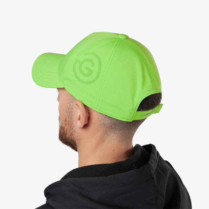 Sanford is a Lightweight solid golf cap in the color Fresh Green(3)