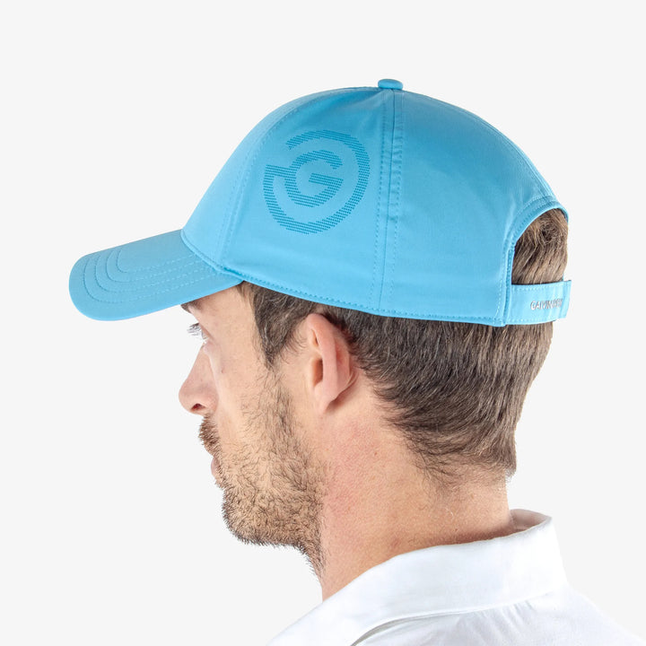 Sanford is a Lightweight solid golf cap in the color Alaskan Blue(3)