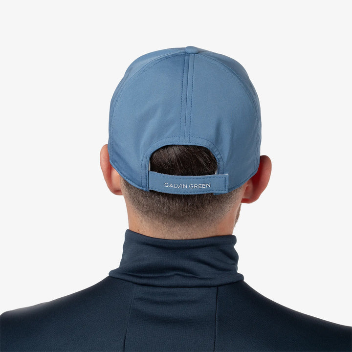 Sanford is a Lightweight solid golf cap in the color Moonlight Blue(4)