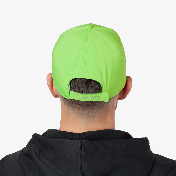 Sanford is a Lightweight solid golf cap in the color Fresh Green(4)