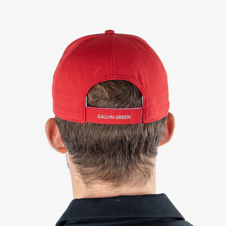 Sanford is a Lightweight solid golf cap in the color Red(4)