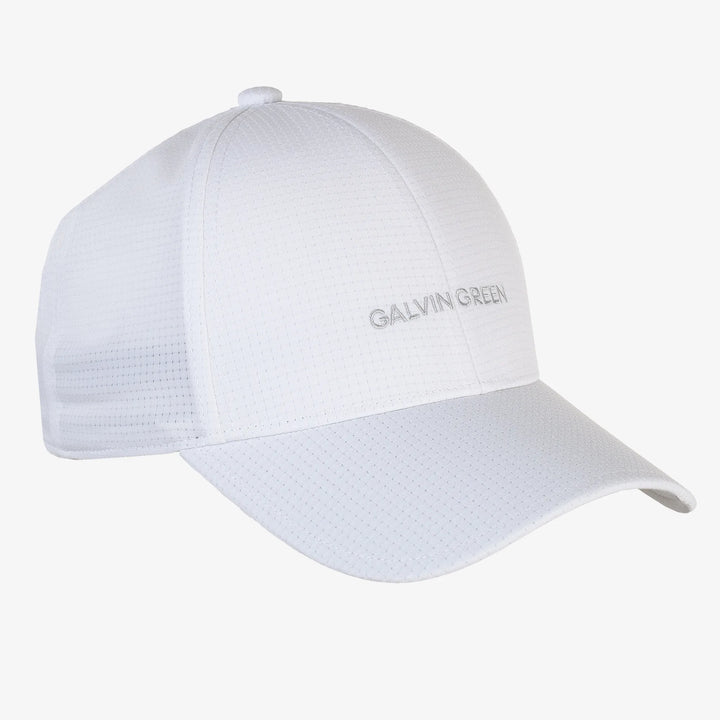 Shane is a Breathable golf hat in the color White/Cool Grey(0)