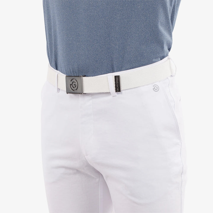 Warren is a Elastic golf belt in the color White(2)
