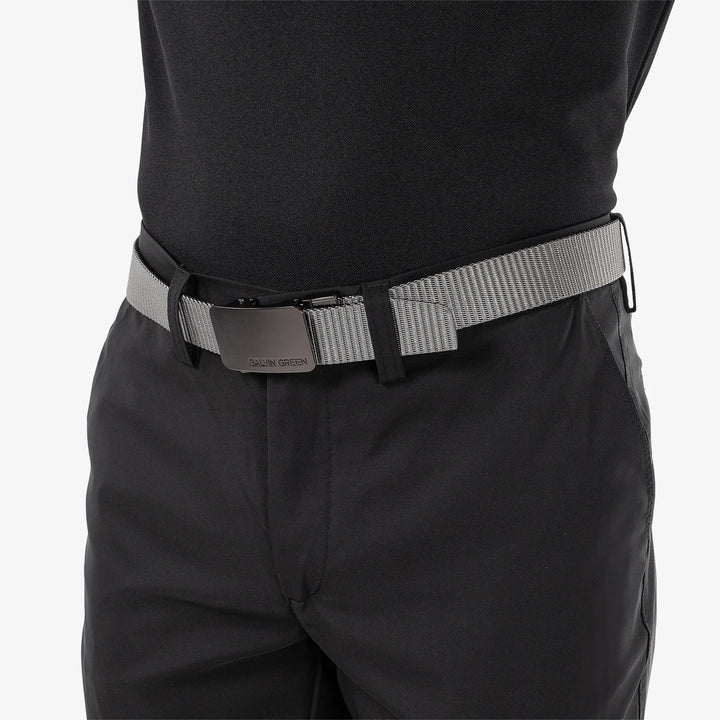 Wilton is a Golf belt in the color Black/Sharkskin(3)