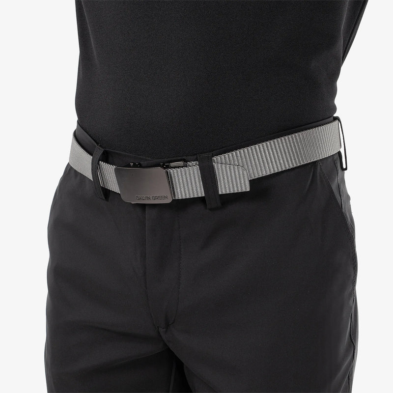 Wilton is a Golf belt in the color Black/Sharkskin(3)