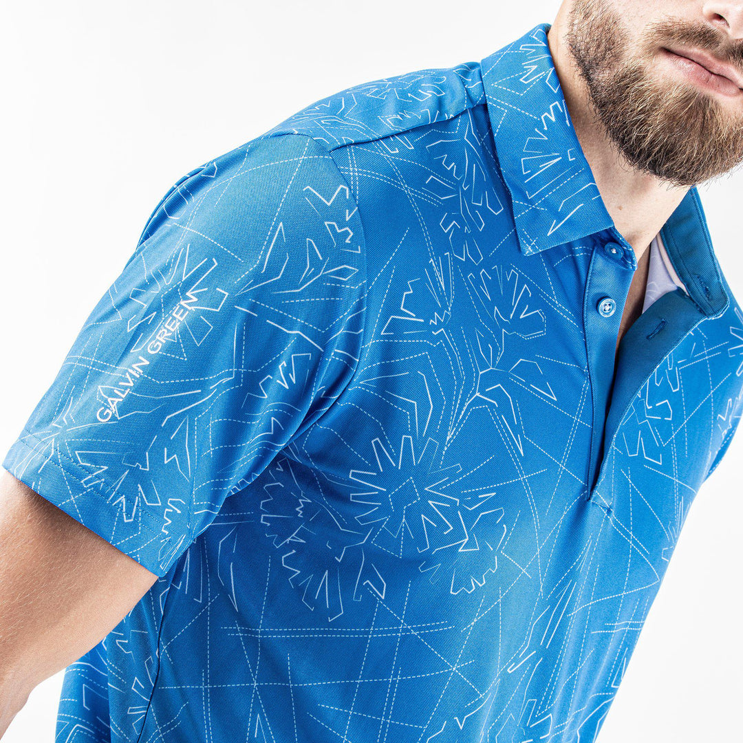 Maverick is a Breathable short sleeve shirt for Men in the color Blue Bell(4)