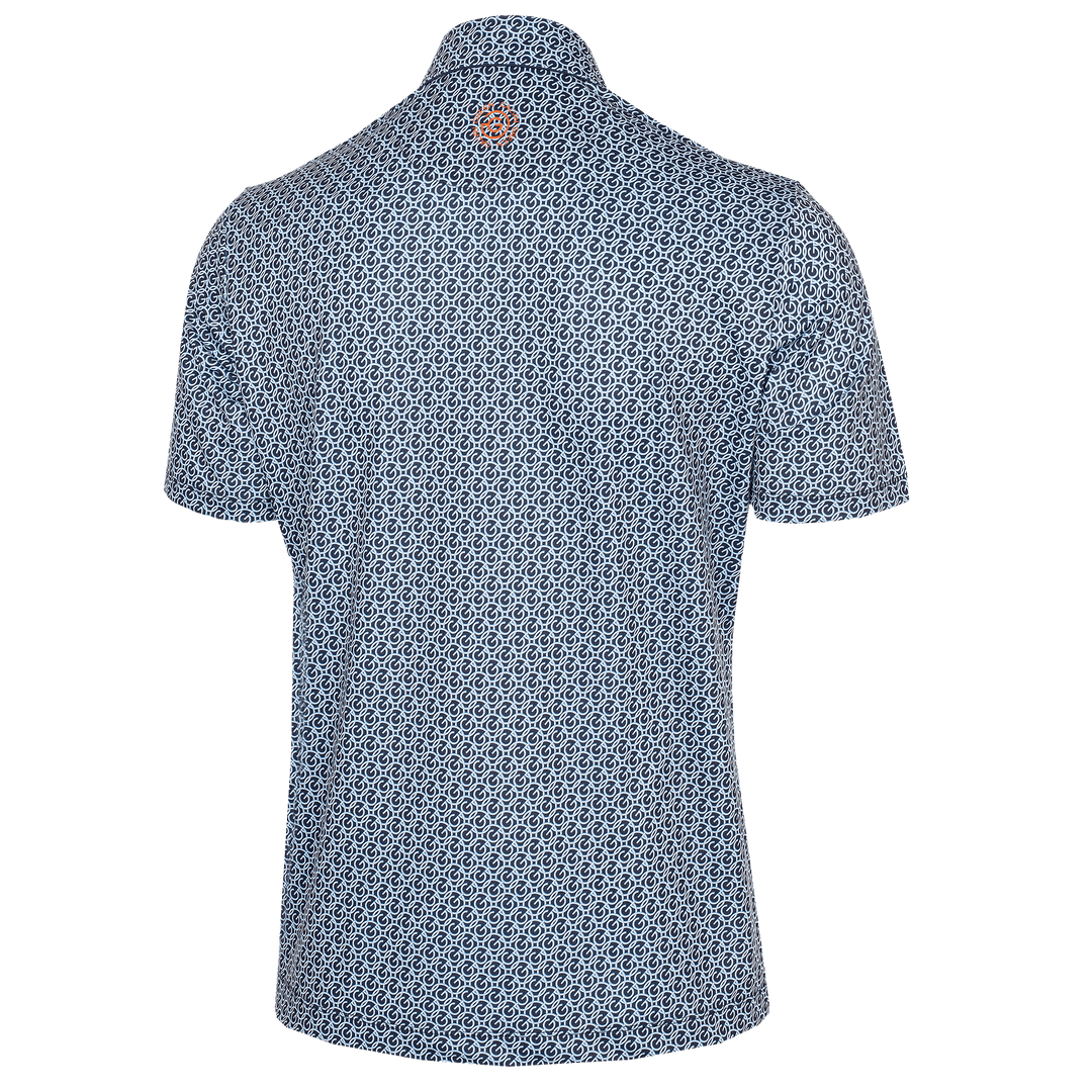 Mauro is a Breathable short sleeve shirt for Men in the color Navy(8)