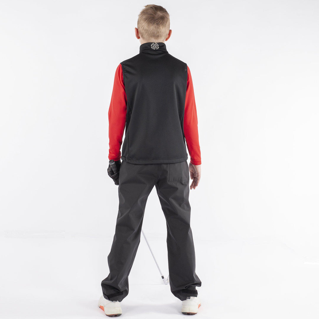 Rio is a Windproof and water repellent golf vest for Juniors in the color Black(5)