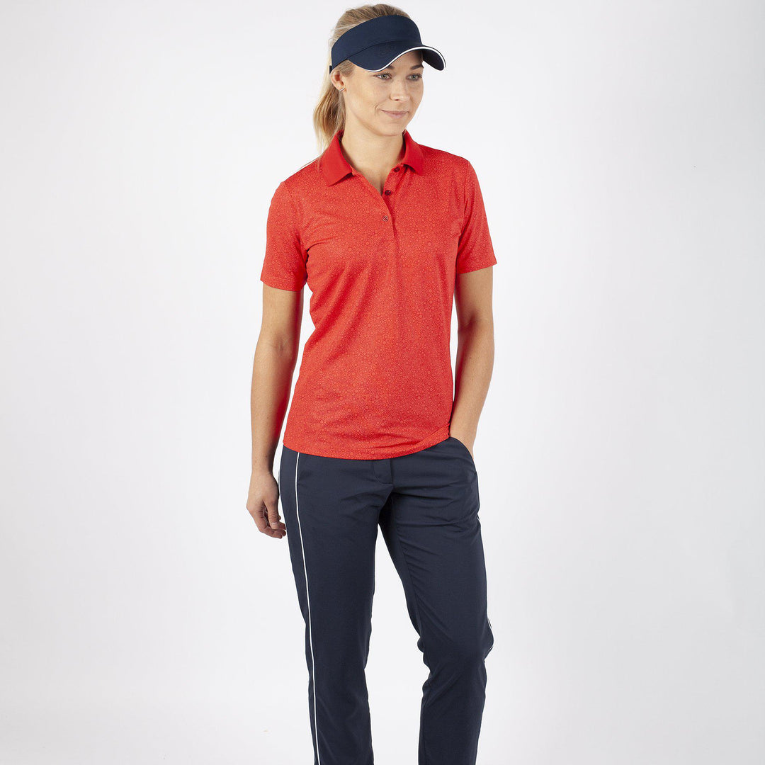 Madelene is a Breathable short sleeve shirt for Women in the color Red(2)