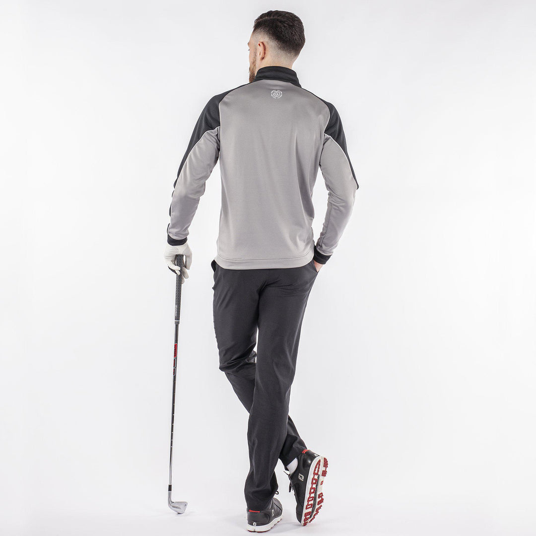 Daxton is a Insulating golf mid layer for Men in the color Fantastic Black(8)