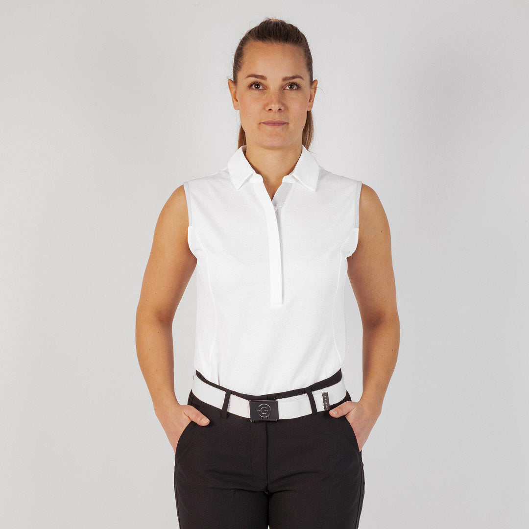 Millie is a Breathable short sleeve shirt for Women in the color White(1)
