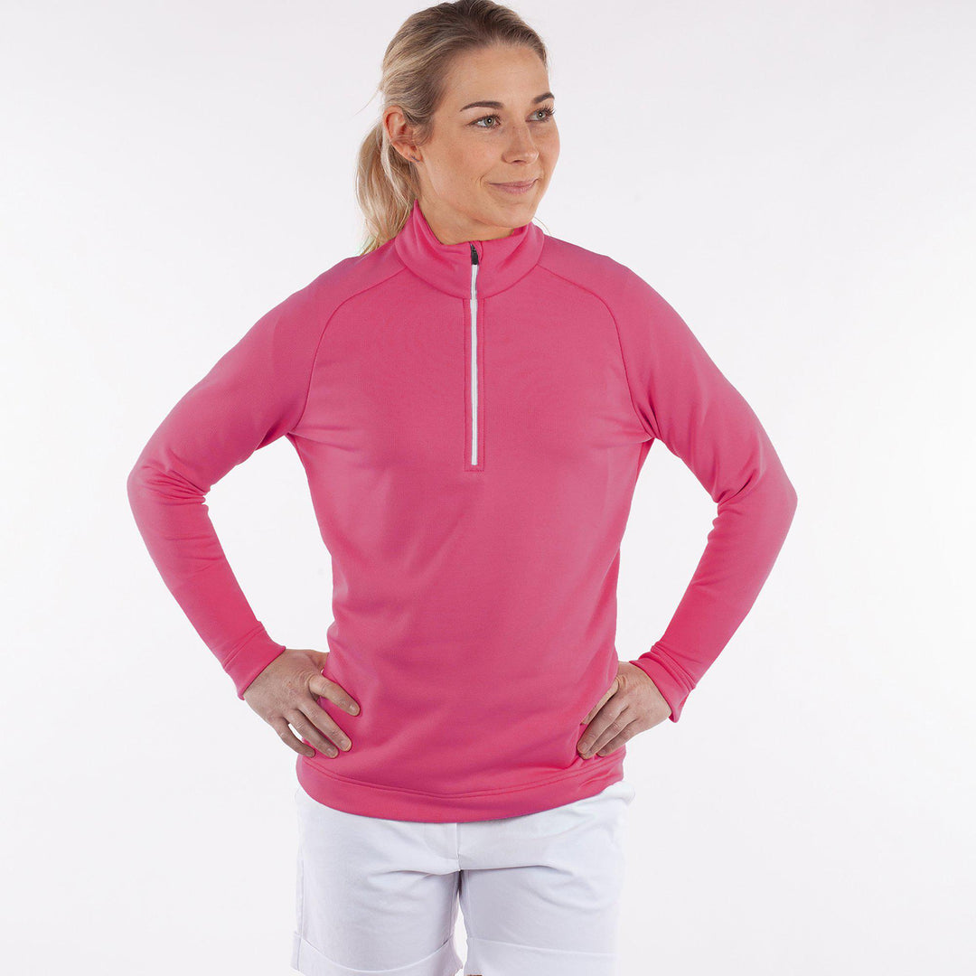 Dolly Upcycled is a Insulating mid layer for Women in the color Sugar Coral(1)