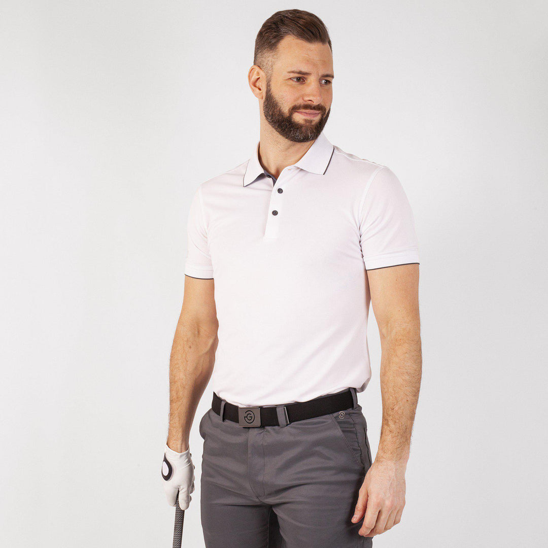 sMarty is a Breathable short sleeve shirt for Men in the color White(1)