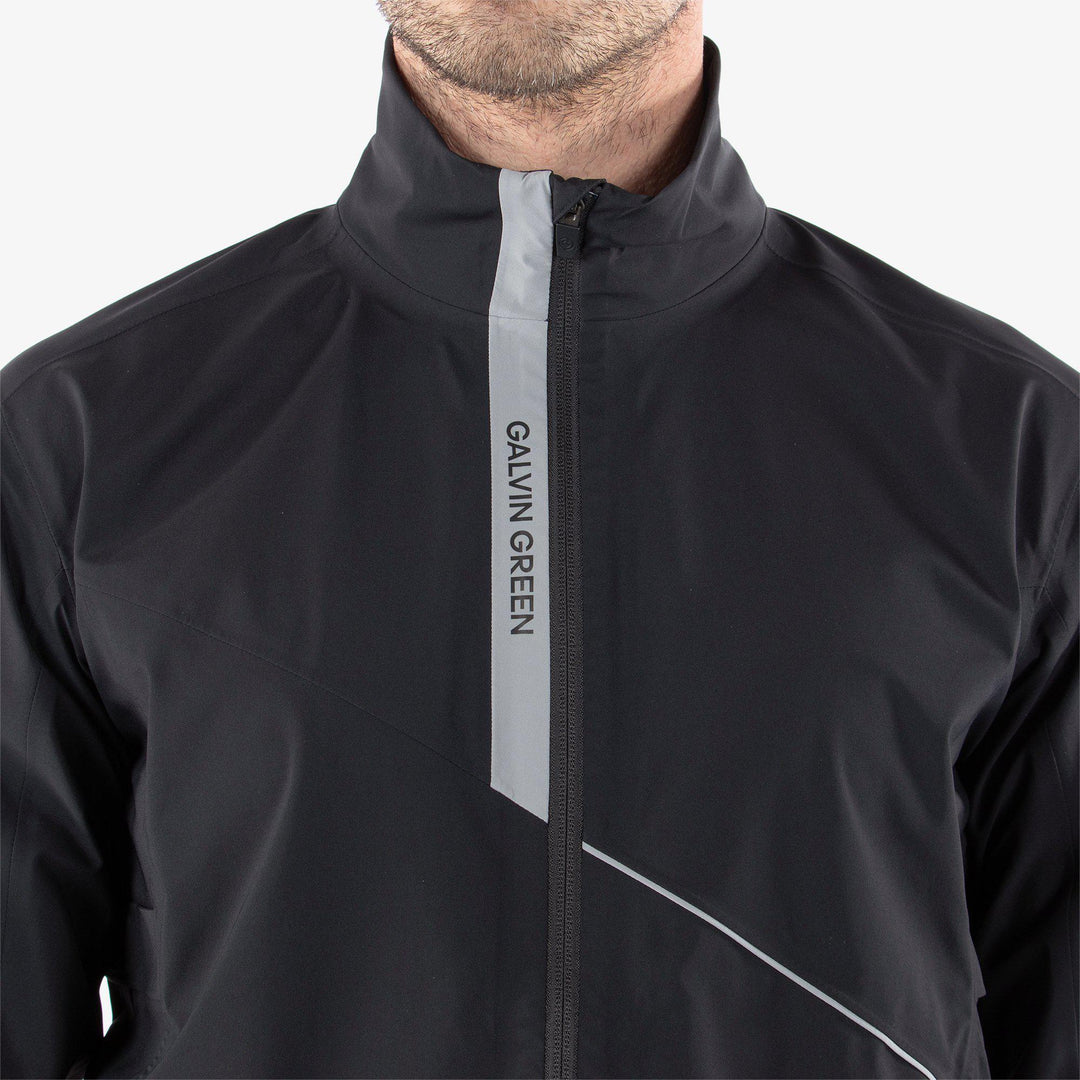 Apollo  is a Waterproof jacket for Men in the color Black/Sharkskin(3)