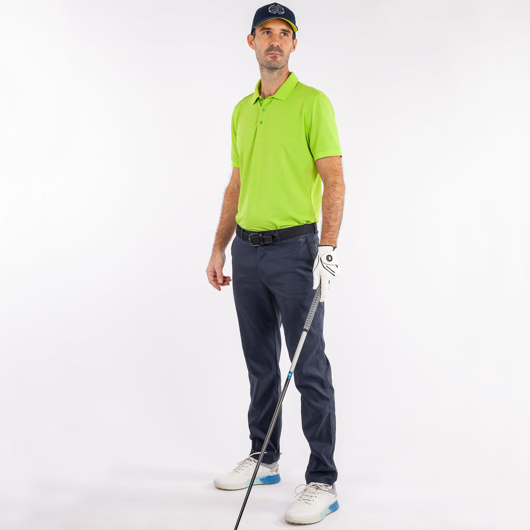 Max is a Breathable short sleeve golf shirt for Men in the color Green base(2)