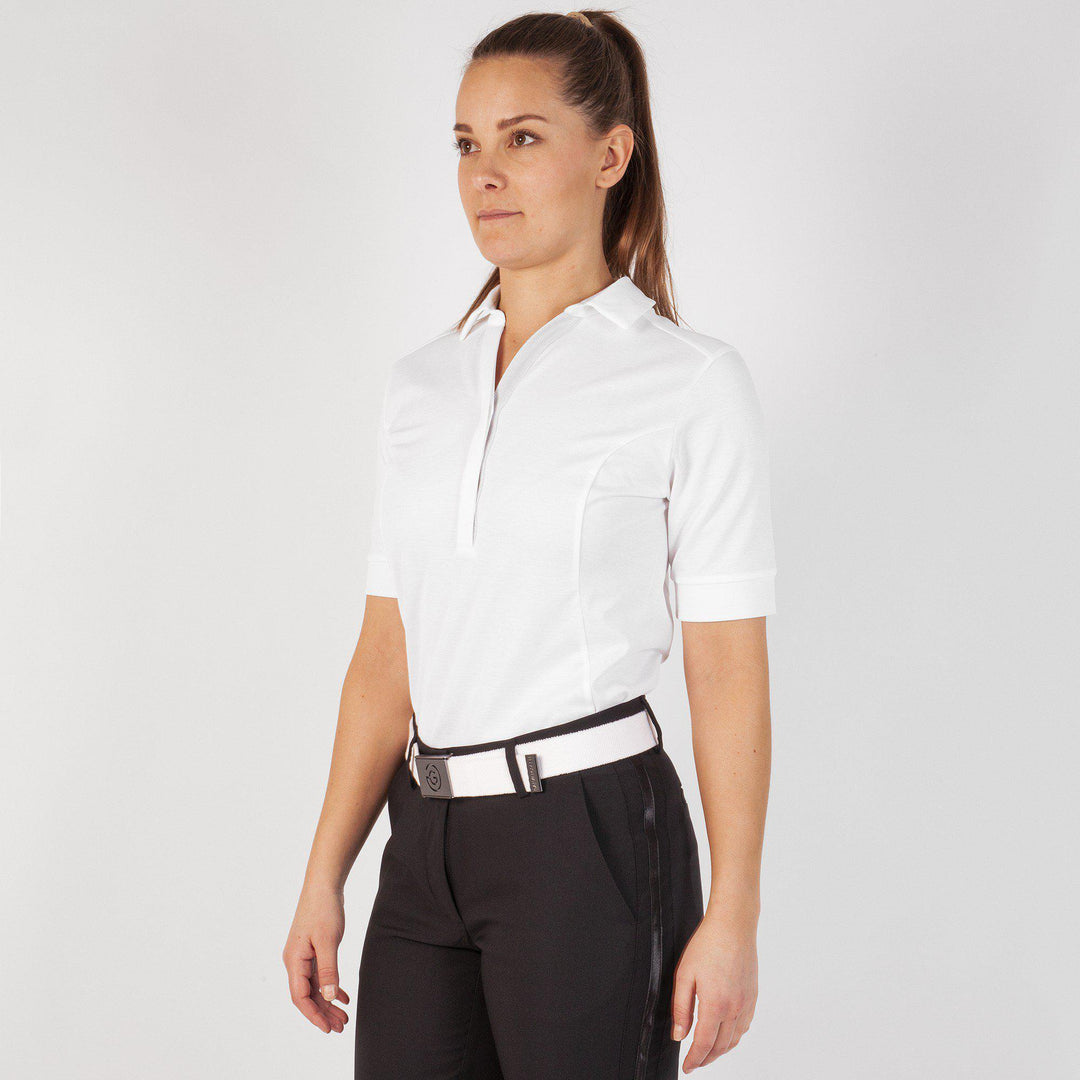 Myrtle is a Breathable short sleeve shirt for Women in the color White(1)