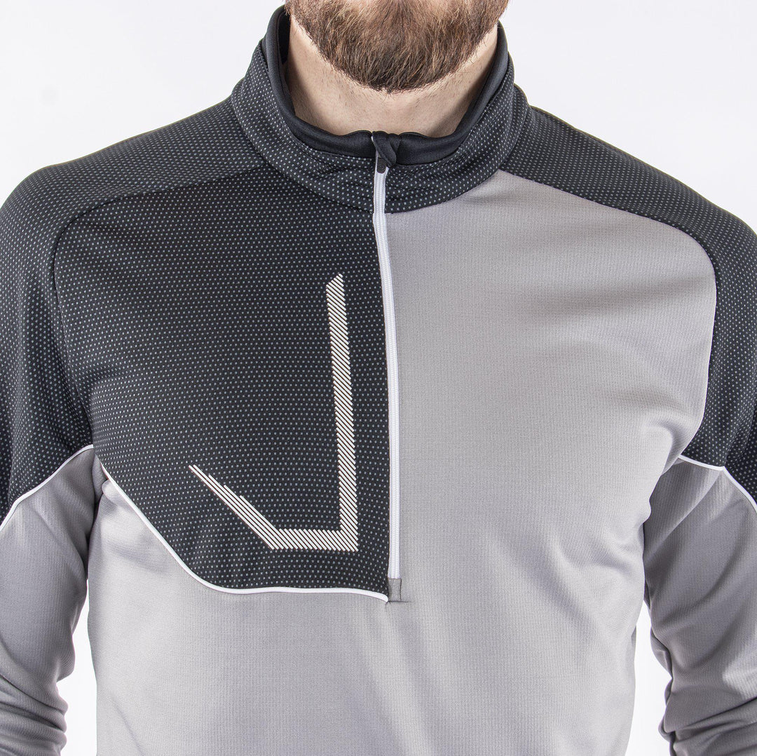 Daxton is a Insulating golf mid layer for Men in the color Fantastic Black(2)