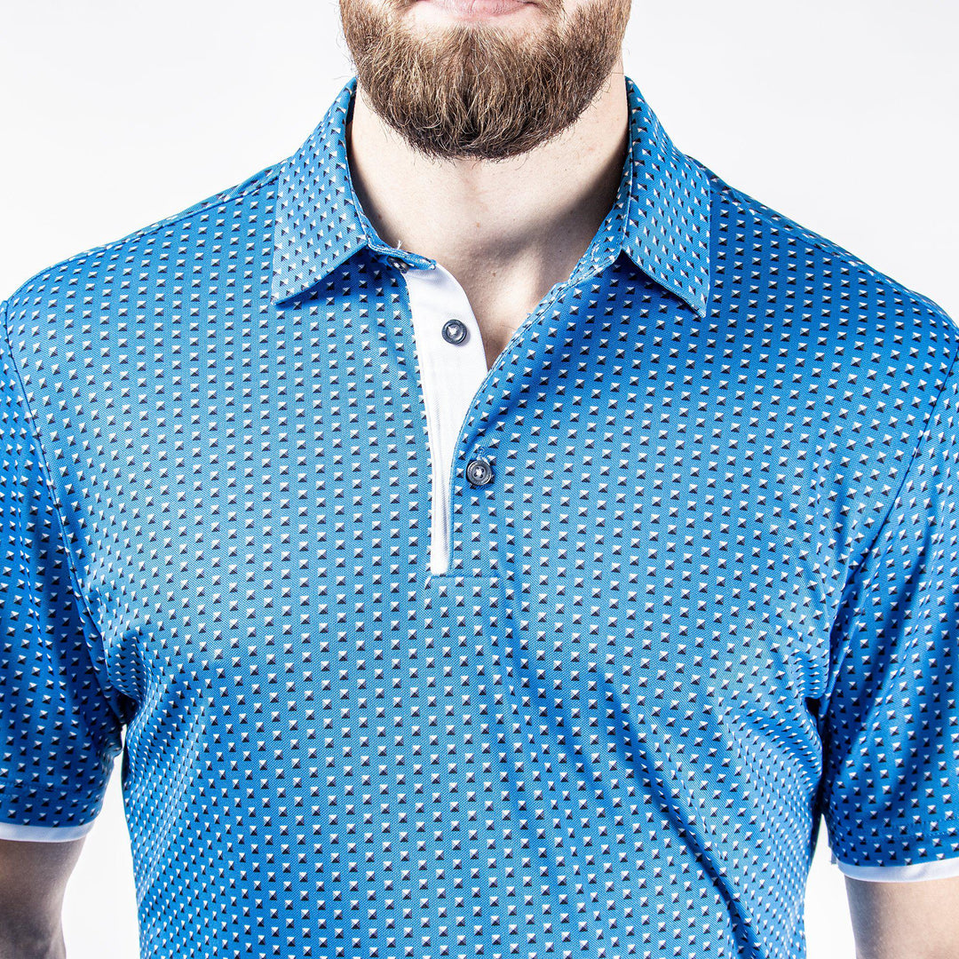 Mark is a Breathable short sleeve shirt for Men in the color Blue Bell(5)