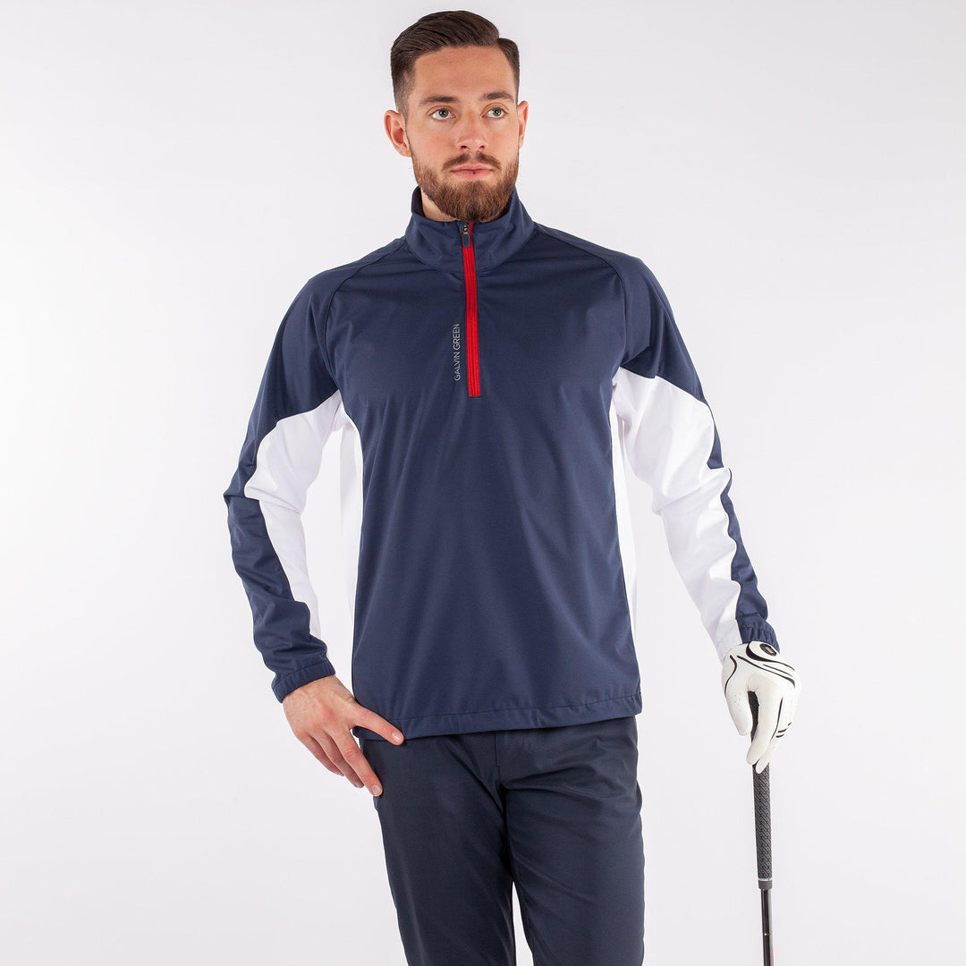 Lucas is a Windproof and water repellent golf jacket for Men in the color Fantastic Blue(3)