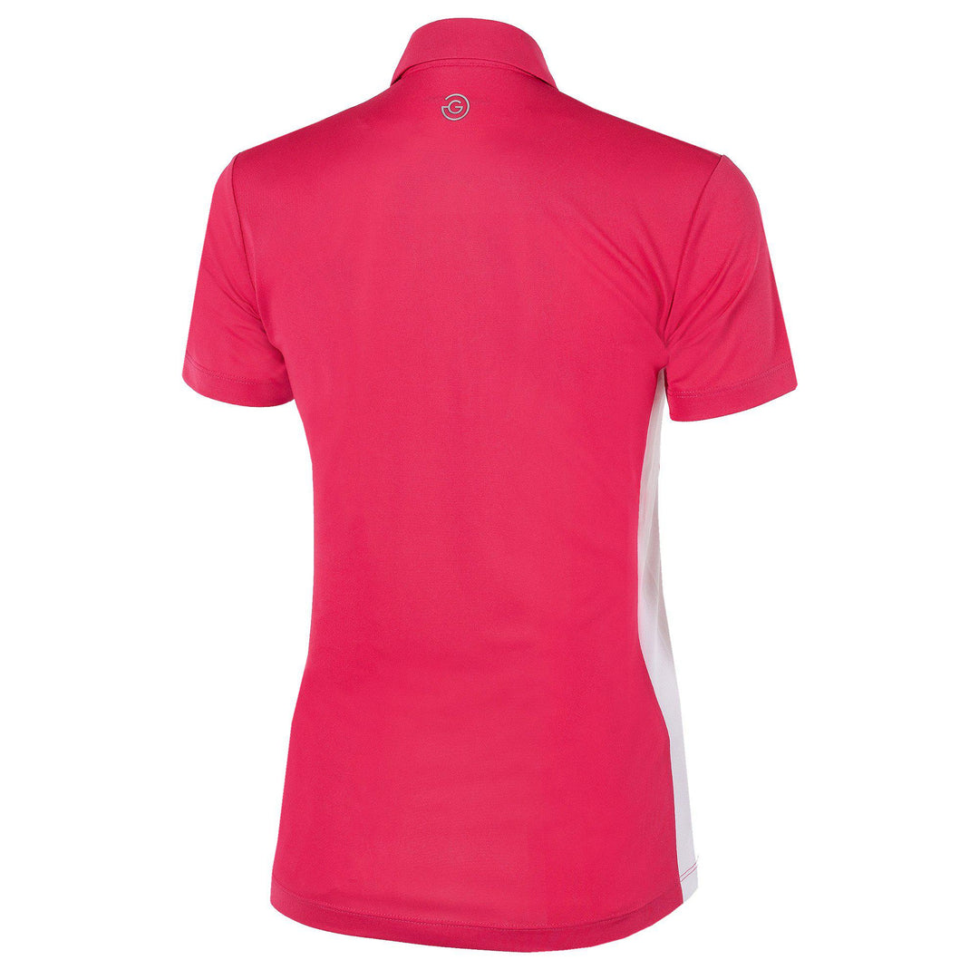 Maia is a Breathable short sleeve golf shirt for Women in the color Sugar Coral(8)