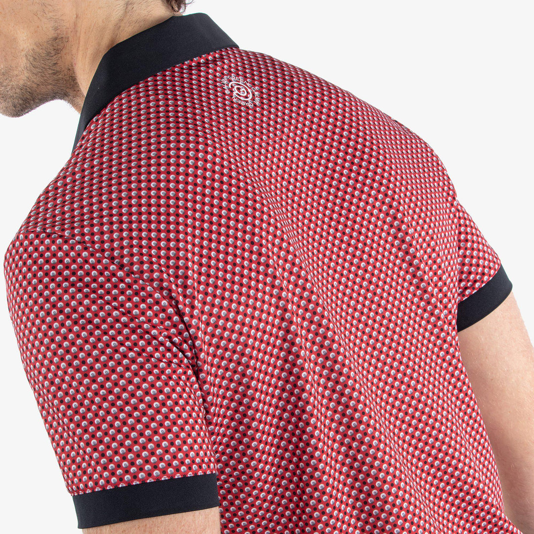 Mate is a Breathable short sleeve shirt for  in the color Red/Black(5)