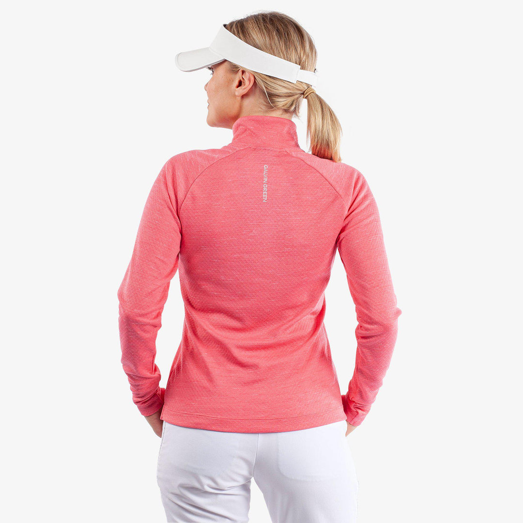 Diora is a Insulating golf mid layer for Women in the color Camelia Rose Melange(4)