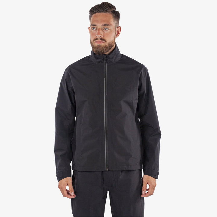 Arvin is a Waterproof jacket for Men in the color Black/Sharkskin(1)